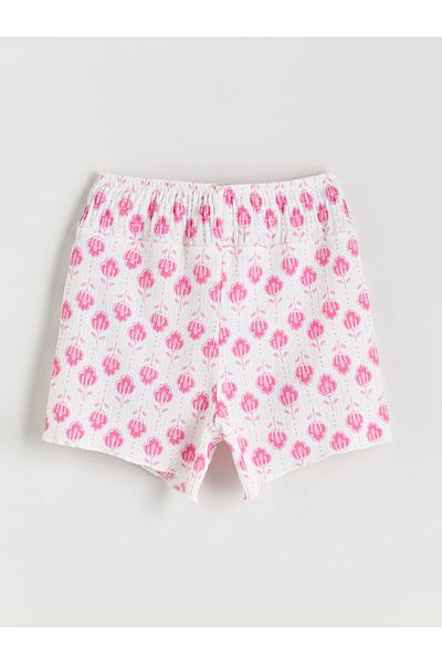 LC Waikiki Create Your Style from Uzg Store |   Floral Girl's Shorts with Elastic Waist