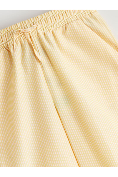 LC Waikiki Sparkling Choices from Shining Store |   Girls' Striped Pants with Elastic Waistband