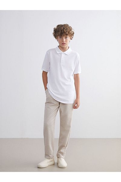 LC Waikiki Create Your Style from Uzg Store |   Textured Boy's Trousers with Elastic Waist