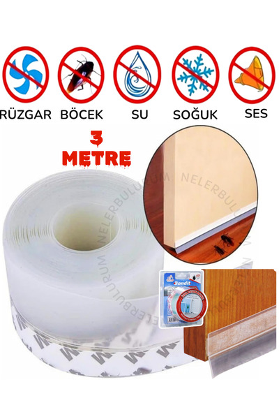 nelerbulurum Rüzgar Gürültü Ses Önleyici Bant Hava Toz Kesici Böcek Geçirmez ...