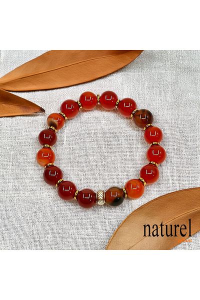 Naturel Tılsım Agate 10mm Natural Stone Bracelet