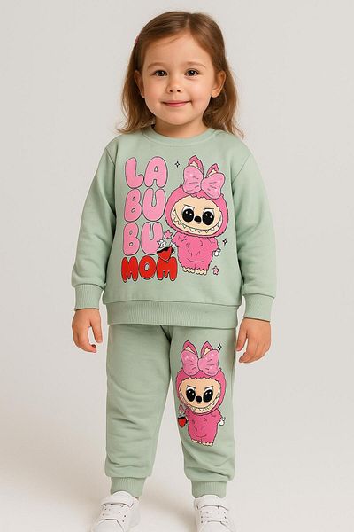 GÜL Baby Printed Long Sleeve Girl's Set