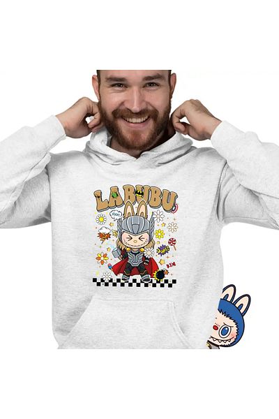 OEM Men's Hoodie Labubu Thor Ragnarok