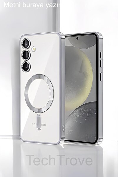 TechTrove Samsung Galaxy S25 Kılıf Kamera Korumalı Sararma Yapmaz Magsafe Şarj Özellikli A++ Kalite Kapak