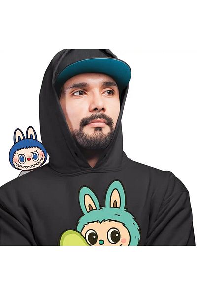 OEM Men's Hoodie Labubu Avocado