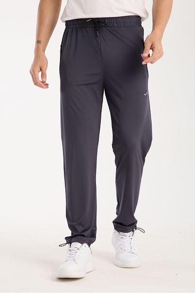 RDR-X Men's Smoked Adjustable Leg Relaxed Fit Diver Fabric Sweatpants