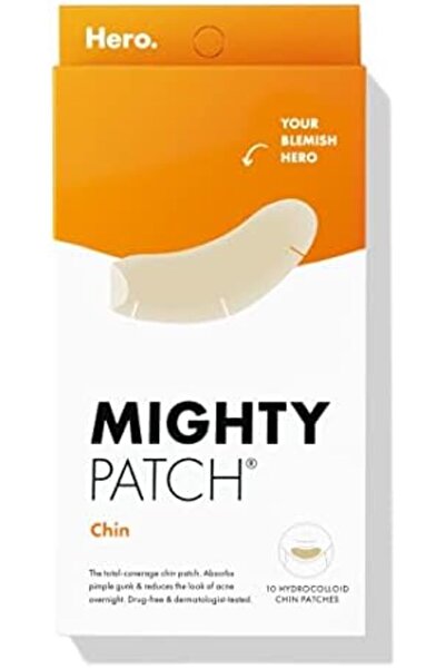 Mighty Patch هيرو كوزماتكس تشين - ذقن هيدروكولويد مُحدد مقاس XL لعلاج العيوب ...