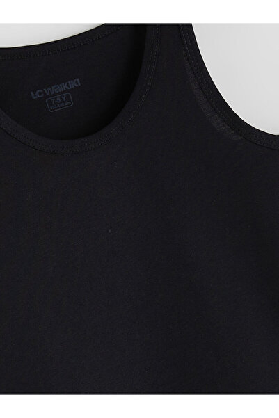 LC Waikiki Siyah Bisiklet Yaka Erkek Çocuk Atlet 5'li
