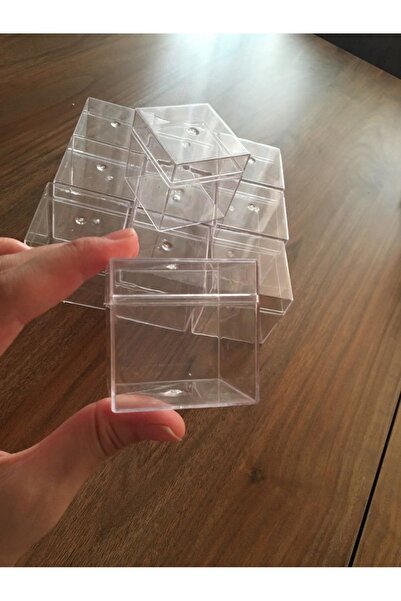 Kimyacınız Pleksi Mika Kutu 4x4x4 Cm- 100 Adet,Jel Mum Kutusu,Mum Kutusu,Mini...