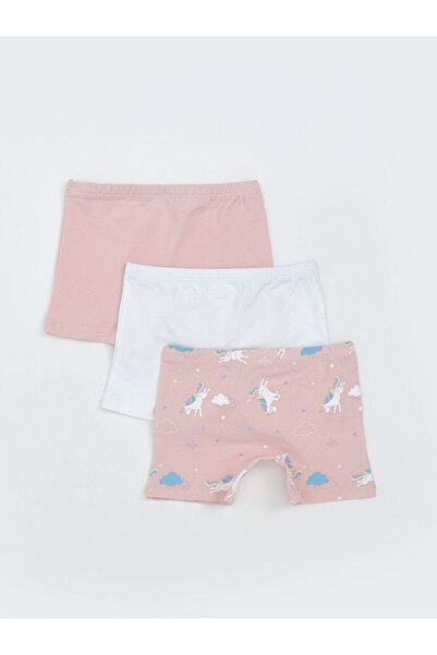 LC Waikiki Sparkling Selections from Shining Store |   Printed Girls' Boxers, Pack of 3
