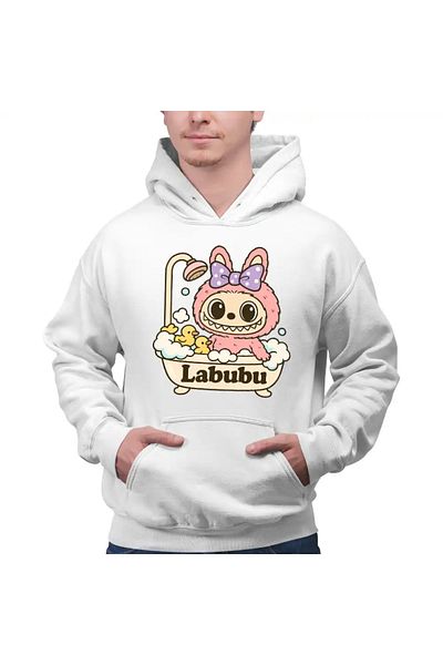 OEM Men's Hoodie Labubu Bathroom