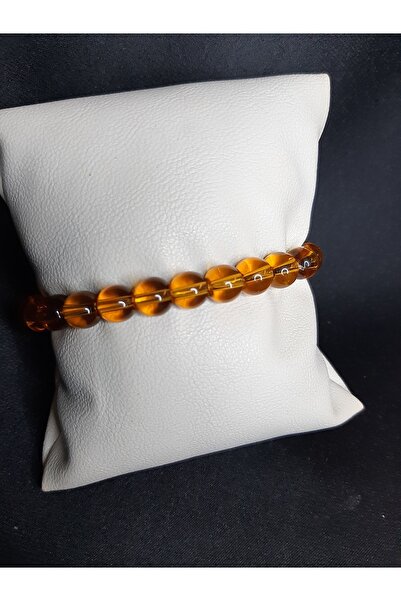 MRYart Light Brown Glass Bead Bracelet Unisex