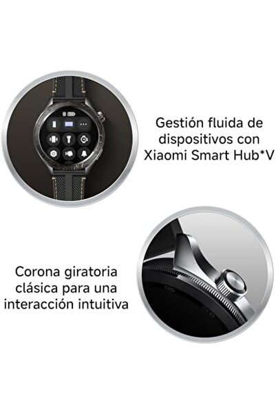 Xiaomi S4 Smart Watch with Black Strap, 1.43-inch AMOLED Screen, Bluetooth 5.3, Aluminum Body