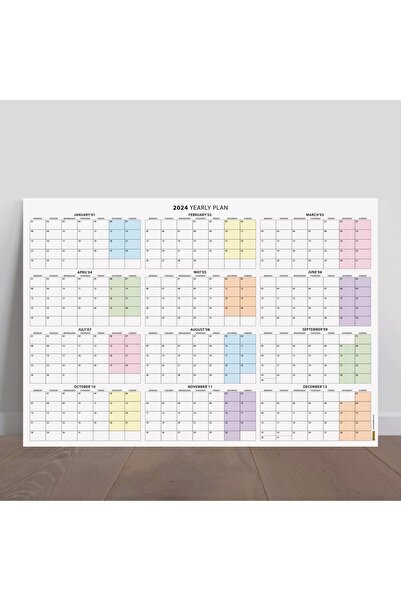 bi'aldım 2026 Yıllık Planlayıcı Duvar Takvimi, 2026 Planlayıcı Takvim, 2026 Year Planner