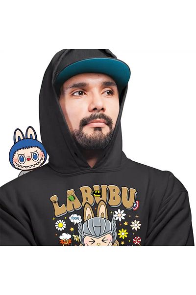 OEM Men's Hoodie Labubu Thor Ragnarok