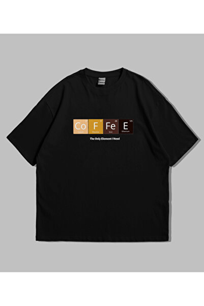 Marco Fresco Unisex CoffeE Άνετο μπλουζάκι καθημερινής χρήσης με στάμπα