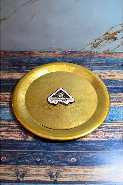 Generic Brass-Burq: 100% Pure Copper Premium Coffee Set, Contains 2 Glass Cups & Serving Tray Spartae, Elega