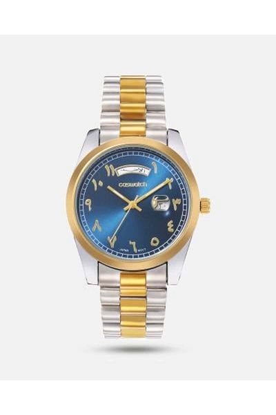 CASWATCH Men's Watch Similar to ROLEX - Blue and Arabic Numerals