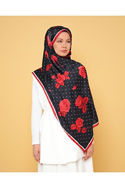 LEİLA SCARF Imported Twil Silk Shawl