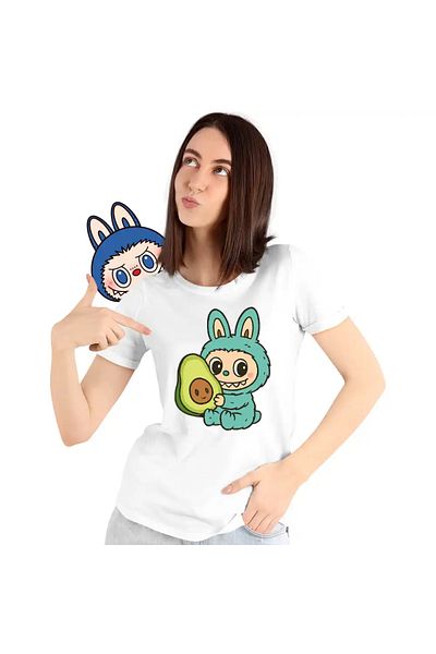 OEM Women's T-shirt Labubu Avocado