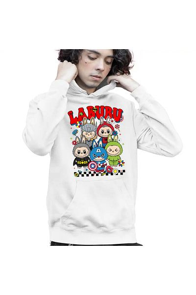 OEM Children's Hoodie Boys Labubu Superheroes