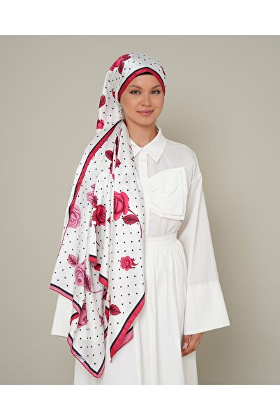 LEİLA SCARF Imported Twil Silk Shawl