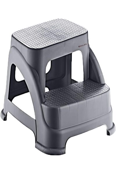 STOREMAX TknszrShop İki Basamaklı Kaymaz Büyük Boy Tabure - 120 KG Taşıma Kap...