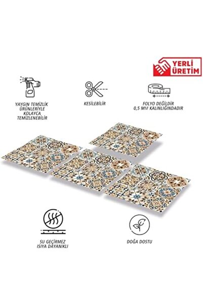 STOREMAX بلاط PVC ذاتي اللصق بنمط مختلط من sersashop، موديل Fas 019، بلاط لاصق للتغطية، فايا