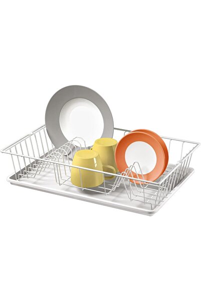 STOREMAX Sellbuyst Dish Drainer'Germatex' with Tray, White, Standard Trendy 266450