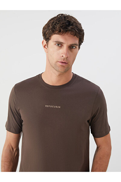 LC Waikiki RMZ GİYİM FARKIYA تي شيرت رجالي من القطن الممشط بأكمام قصيرة وياقة...