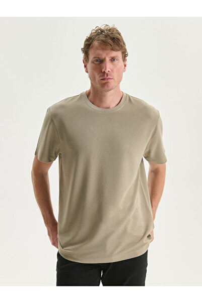 LC Waikiki Rmz Gi̇yi̇m Farkiyla Zero Roba Collar Short Sleeve Men's T-Shirt