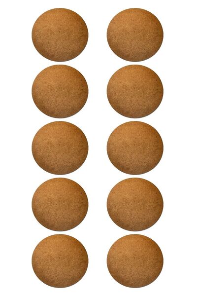 ÇUKUROVA ÜTÜ 7 Cm Çapında Supla Levha 10 Adet Yuvarlak 3mm Ahşap mdf