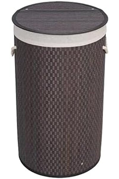 STOREMAX Sellbuyst Handmade Wicker Folding Laundry Basket Round 55 Liters (35Cm*35Cm*61Cm), Natural