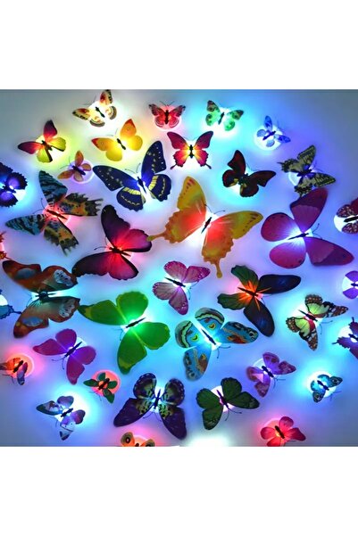 Home Renkli Parlayan Kelebek Gece Lambası