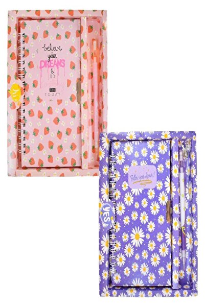 Nextpage İngilizce Mottolu Kilitli Defter-Kalem Hn-022