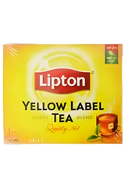 Lipton أكياس الشاي الأسود ذات العلامة الصفراء