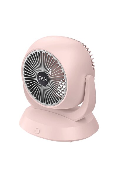 Toybox Table Fan, Rechargeable Battery Operated Desk Fan with Led Portable Fan for Office, Kitchen
