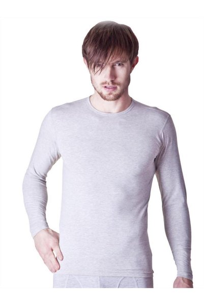 Generic Brand Tricou cu mânecă lungă din Lycra pentru bărbați 1250