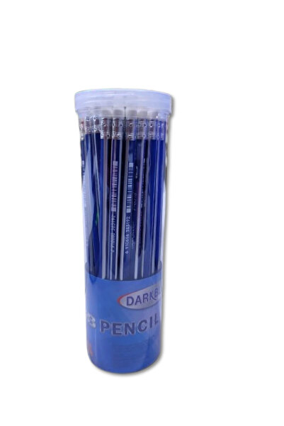 Darkblue Shop ممحاة وقلم رصاص أزرق داكن 48 قطعة