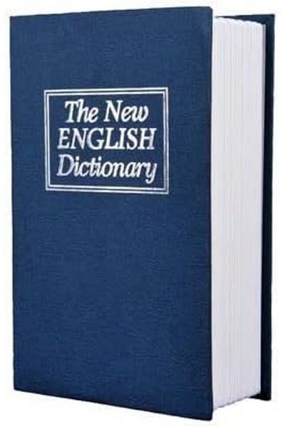 AC BOX Book-Looking Piggy Bank Hidden Money Safe Book Piggy Bank (Navy Blue, Large) Ac Box 861931