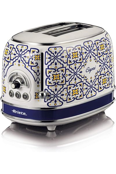 AC BOX Capri 2 Slice Toaster 0155/1C - 810 Watts, Metal Body, 2 Slice Capacity, Defrost