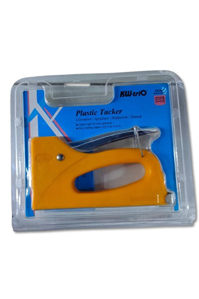 Kw-Trio Plastic Tacker Manual Heavy Duty Desk Tacking Stapler Gun (Model 18502)