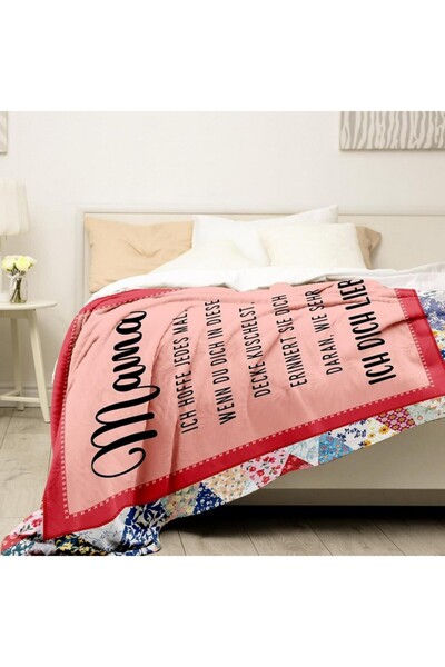 Gleevara Soft fluffy blanket, Mother's Day gift, pink, 60x50cm,