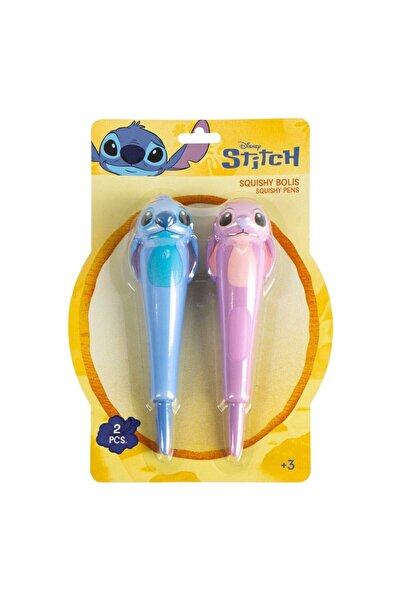 Cerda Комплект от 2 химикалки, Стич и Ангел, мек дизайн, черно мастило, марка