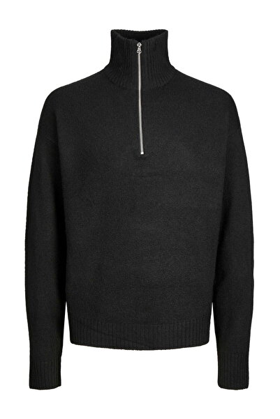 Jack & Jones Büyük Beden Yarim Fermuarli Kazak - Ollie