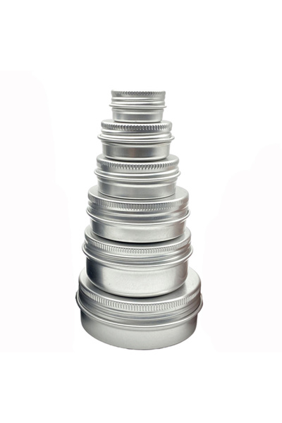 Choice4 مرطبان كريم فضي 5 جرام، 10 قطع، عبوات مرطب شفاه تجميلية، وعاء تزيين ا...