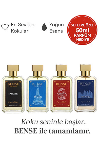 Bense Effect narkotık paris newyork erkek 4 lü set