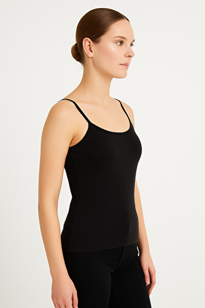 LAUMA Women's Black Strappy Undershirt