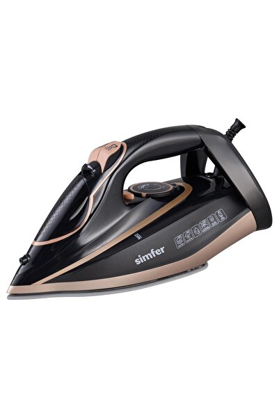 Simfer 6400 Black-Rosegold Steam Iron Steam Energy