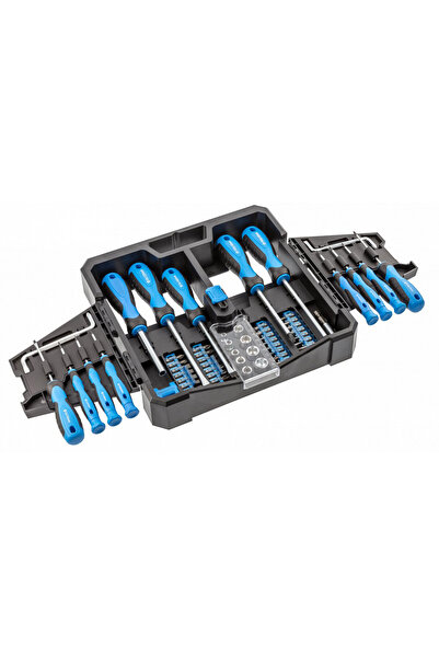 HOEGERT Set de șurubelnițe și biți, HOGERT 63 elemente / HT1S105